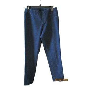 Soft Surroundings Womens Denim Cotton/Poly/Spandex Ankle Jeggings Size M